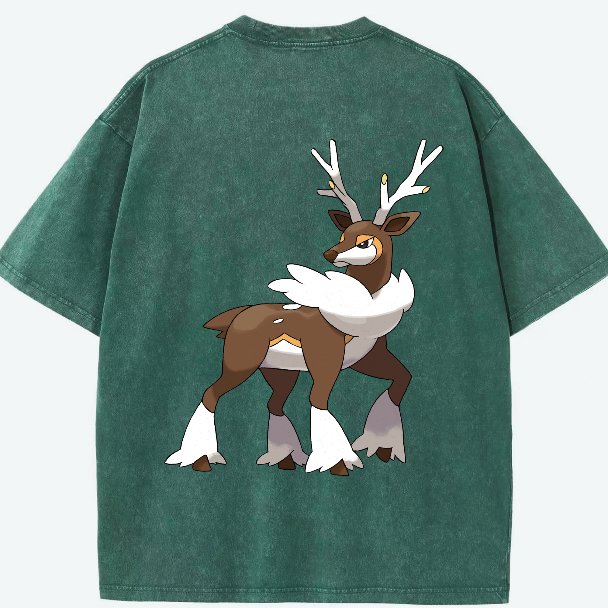 （画像用） ポケットモンスター Pokémon 綿100% ヴィンテージ風 半袖Tシャツ（背面プリント）